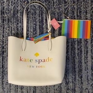 NWT Kate Spade Arch Spectrum Tote Bag Reversible